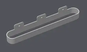 Curtain holder oval with 3 screws