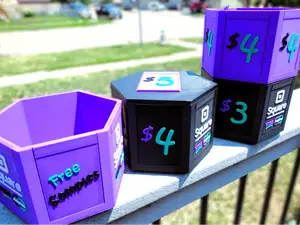 Stackable Sales Bins with Easy Change Prices $€£