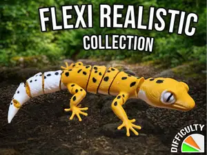 Realistic Flexi Leopard Gecko