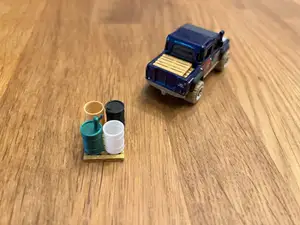 Oil Barrel 1/64 Scale car diorama garage warehouse