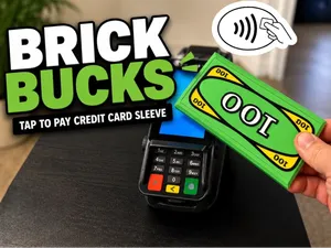 BRICK BUCKS tap-to-pay card holder