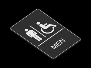 Mens Restroom Sign