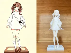 双马尾动漫少女-摆件