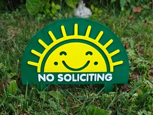No Soliciting Yard Sign