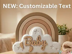 Customizable "Baby" Rainbow & Cloud Deco (NO AMS)
