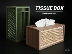 Tissue Dispenser / Rectangle/ Asanoha Style