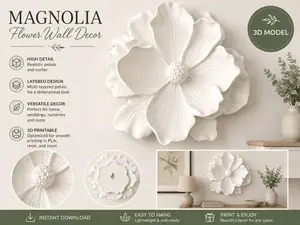 Magnolia Flower Wall Decor