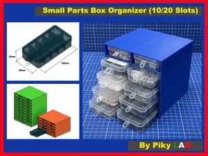 Small Parts Box Organizer (10/20 Slots)