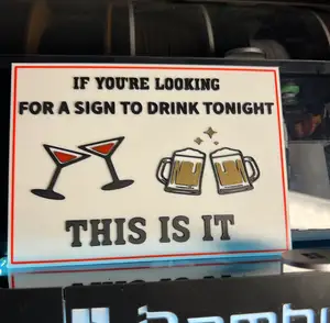 Funny Drinking Sign