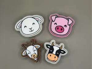 Set of 4 farm animal fidget clickers