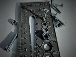 „All-in-One Messhilfe für Schrauben & Bohrer“ 2.0