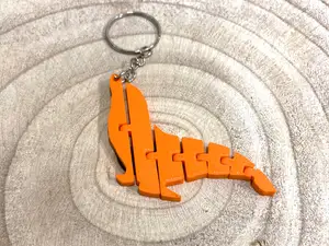 Articulated sea lion keychain