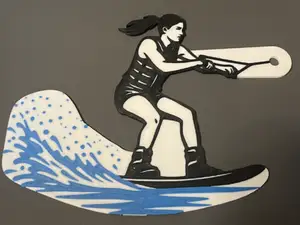 Wakeboarder Keychain