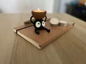 Susuwatari (Soot Sprite) Tea Candle Holder
