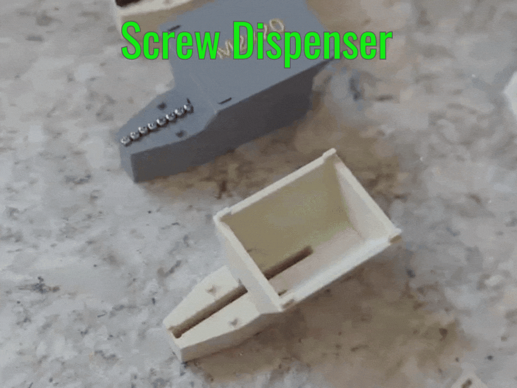 Customisable Screw Dispenser Organiser