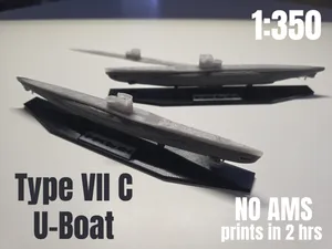 U-Boat Type VII-C 1:350 Scale