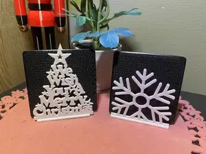Christmas Napkin Holder 2 Motifs - no gluing