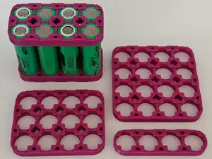 Spot Weld 18650 Battery Holders | 4x Row