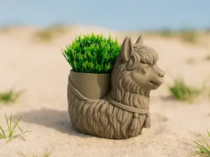 Alpaka-Lama-Pflanzenfreund Planter Pflanztopf