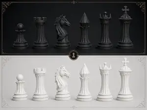 Chess Set – Esoteric 3D Printable Chess Pieces