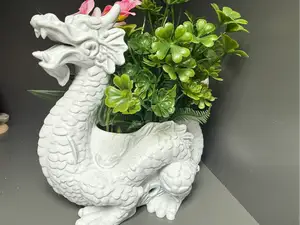 Chinese dragon flowerpot