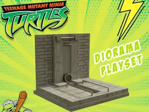 TMNT – Sewer Entrance Display Diorama (PLA)