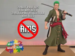 Roronoa Zoro / NO AMS & MULTICOLOR MULTIPART