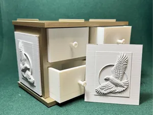 4-Drawer Parts Tower + Bird Panels: Group 2