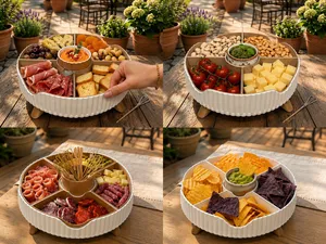 Contenant à aperitif rotatif design