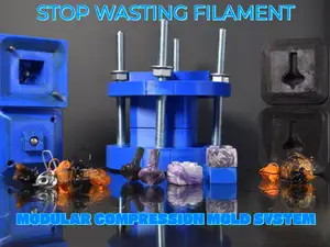 Modular compression molding system V2 (parametric)