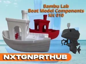 Speedboat Benchy for Components Kit 010
