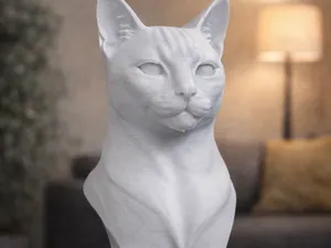 Gatto Europeo – Busto Scultoreo Elegante