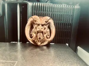 Gothic Devil Ram/Goat Head  art
