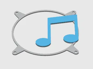 Frutiger Aero Music Player PC Fan Cover 120mm