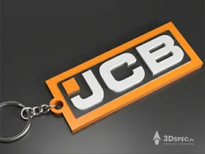JCB logo keychain