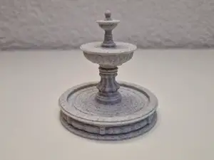 Miniature Fountain Model for Tabletop Diorama