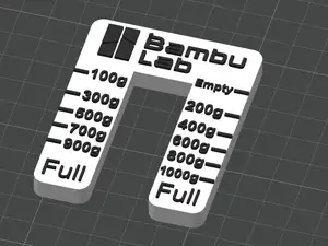 Filament Measure stick, easy to read Outside lines