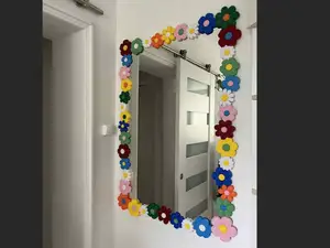 Floral Mirror Frame – IKEA LETTAN 60×96