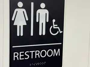 Restroom Sign - Men / Women / Handicap Accessible