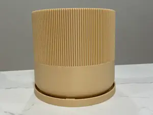 Large Modern Flower Pot w/pan