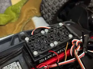 Arrma Mojave/Kraton 30mm dual fan adapter + cover