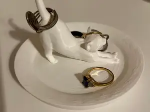 Cat Stretching Ring Holder