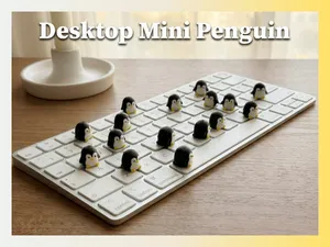 Desktop Mini Penguin - Cute Desk Companion
