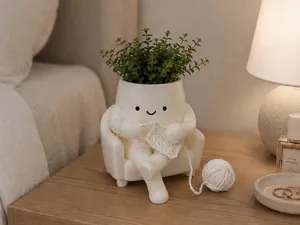 Petit pot de fleur mignon - Tricot