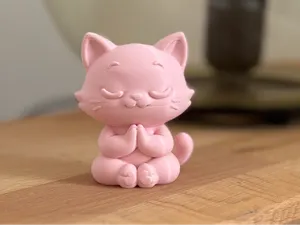 Zen Kitty – Meditating Cat in Lotus Pose