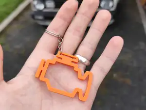 Check engine keychain
