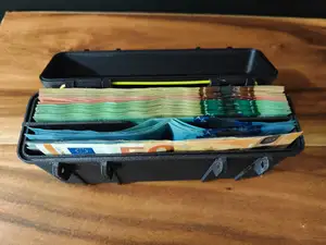 Rugged Cash Box Case - CAD, USD, EURO