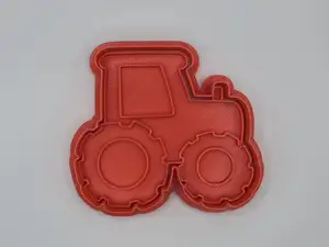 Tractor Cookie Cutter Playdoh Stamp