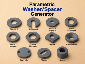 Parametric Washer/Spacer Generator
