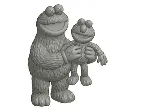 Kaws cookie monster and Elmo